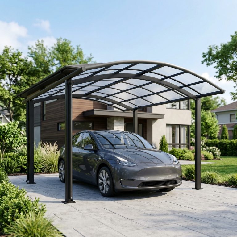 Автомобильный навес из поликарбоната